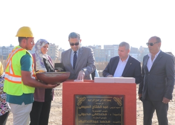 محافظ دمياط يضع حجر الأساس لمدرستى المتفوقين (STEM) والمصرية اليابانية (٣)