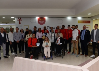 جامعة ساكسوني مصر تكرم أبطال مصر في دورة الألعاب البارلمبية بباريس