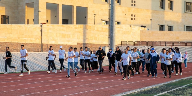 جامعة الملك سلمان الدولية تنظم ماراثون رياضي “ضمن مبادرة 100 رياضة”