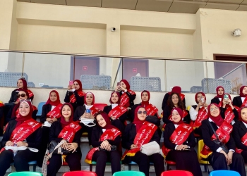 طلاب جامعة حلوان يشهدون منافسات بطولة مصر الدولية للفروسية المؤهلة لكأس العالم