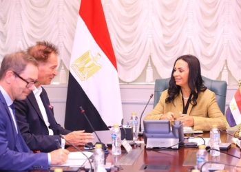 وزيرة التضامن مع الوفد الالمانى