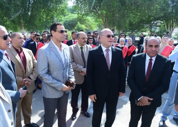 النعماني يستقبل المتحدث العسكري الرسمي للقوات المسلحه المصرية بجامعة سوهاج الجديدة