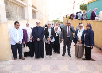 رئيس جامعة الأزهر يتفقد فرع البنات بمدينة نصر ويتابع أعمال تأسيس المدرجات المركزية