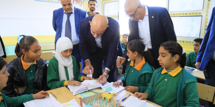 افتتاح أعمال تطوير مدرسة "الشهيد غانم شبانة الابتدائية" بشمال سيناء