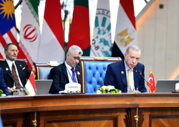 الرئيس التركي : باعتبارنا بلدان مجموعة الثماني النامية يجب أن نبذل المزيد من الجهود لتحقيق سلام عادل ودائم في منطقتنا