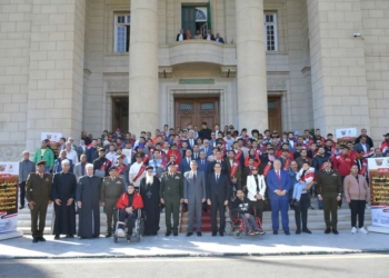 جامعة القاهرة تقيم احتفالية لتسليم شهادات التجنيد لذوي الهمم من طلاب الجامعة.