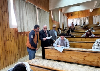 انتظام امتحانات الفصل الدراسي الأول بهندسة أسوان