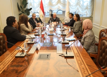 وزير التعليم العالى مع وفد اليونيسيف