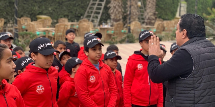 التنمية الشبابية بالجزيرة يختتم أنشطة أجازة نصف السنة بمعسكر اعداد القادة
