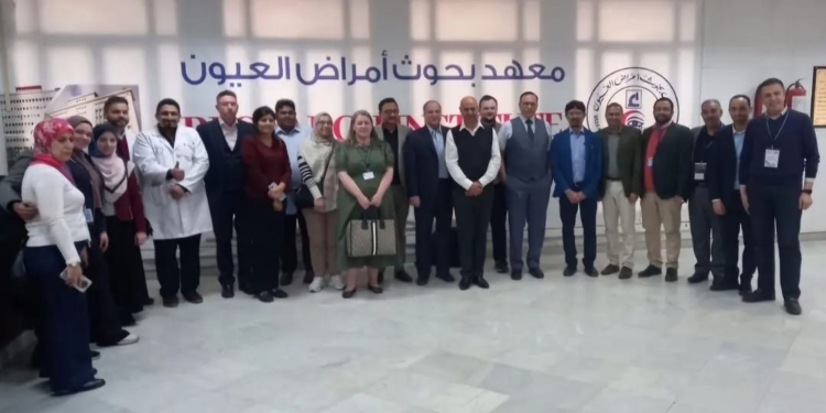 معهد بحوث أمراض العيون ينجح في عقد امتحانات إتمام زمالة كلية الأطباء والجراحين الملكية في جلاسكو