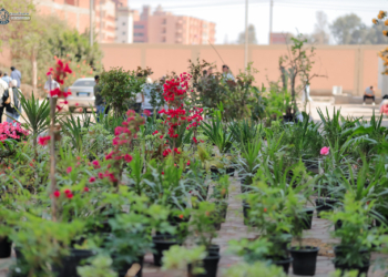 افتتاح معرض الزهور الثانى بجامعة بنها