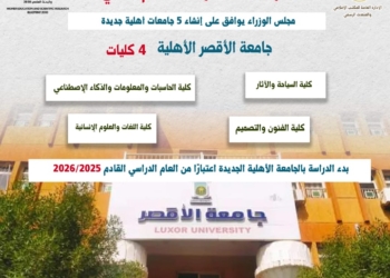 3 معلومات عن جامعة الأقصر الأهلية