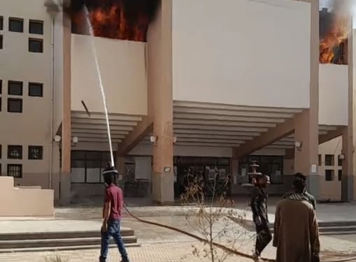 أول رد من مدرسة زايد الثانوية بنات حول نشوب حريق وتعطيل الامتحانات