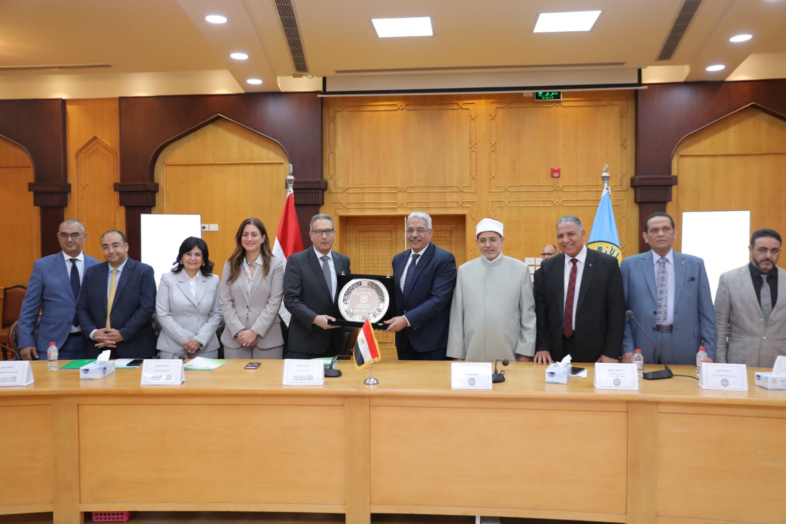 رئيس جامعة الأزهر يوقع برتوكول تعاون مع البنك الأهلي المصري لتدريب الطلاب