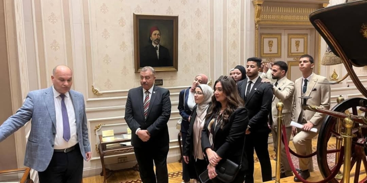 طلاب جامعة بنها في زيارة لمجلس النواب المصري