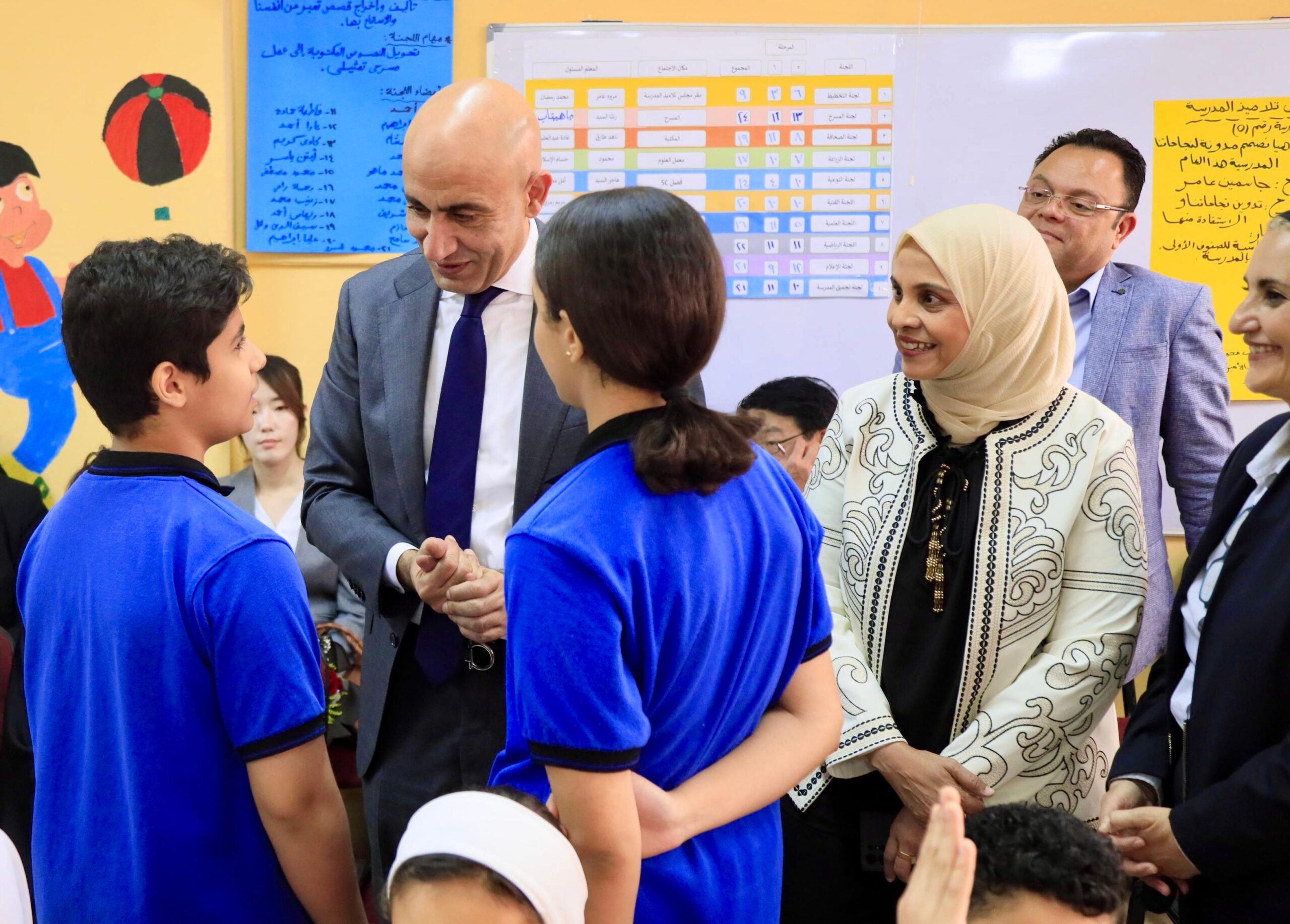 المدرسة المصرية اليابانية بحدائق أكتوبر تستقبل وزيري التعليم بمصر واليابان