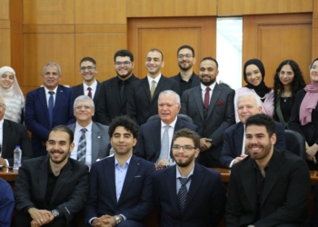 طلاب الجامعة المصرية اليابانية يحاكون جلسات الأمم المتحدة بحضور السفير محمد العرابي