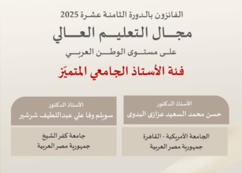 أستاذان مصريان في قائمة الفائزين بجائزة خليفة التربوية لعام 2025