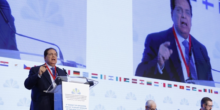 وكيل مجلس النواب يتسلم رئاسة البرلمان المصري للجمعية البرلمانية للإتحاد من أجل المتوسط