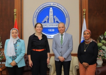 عميد هندسة عين شمس يستقبل مساعد نائب رئيس جامعة بنسلفانيا