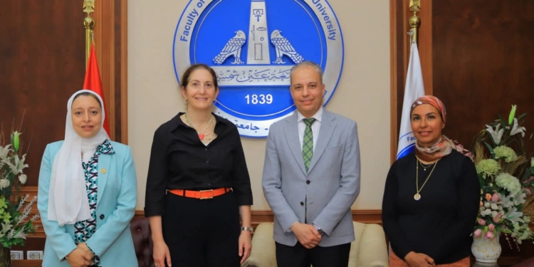 عميد هندسة عين شمس يستقبل مساعد نائب رئيس جامعة بنسلفانيا