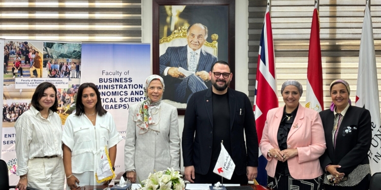 “اقتصاد الجامعة البريطانية في مصر” توقع خطاب تعاون استراتيجي مع مدينة مصر