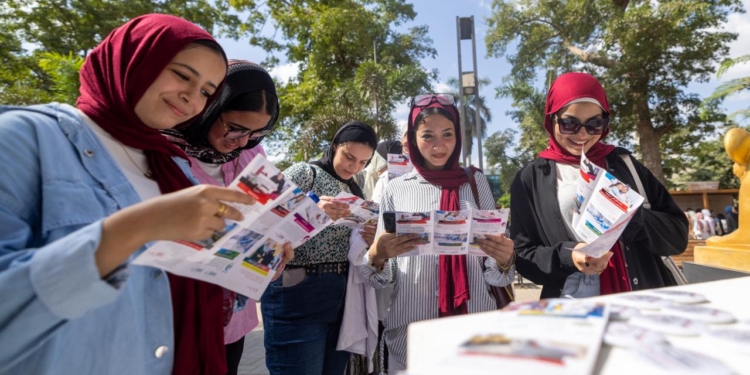 صندوق تحيا مصر في جامعة عين شمس احتفالا بالعام الجامعي الجديد