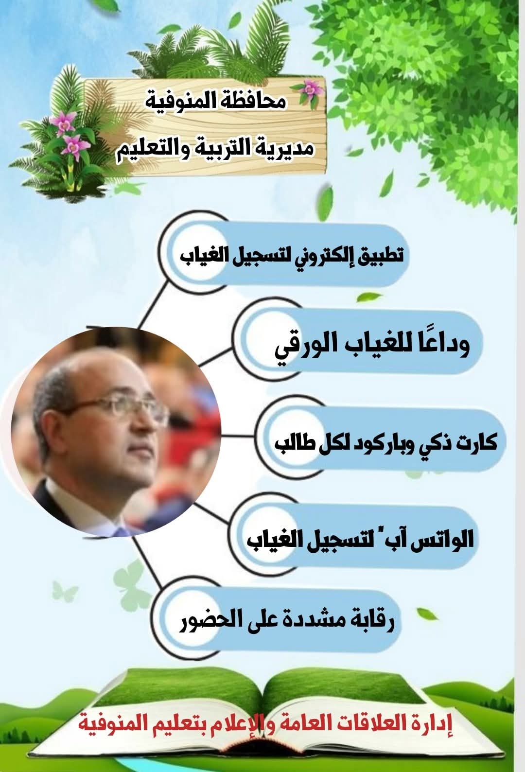 بدء تطبيق تجربة تسجيل الغياب عبر "الواتس آب" بـ10 مدارس بالمنوفية