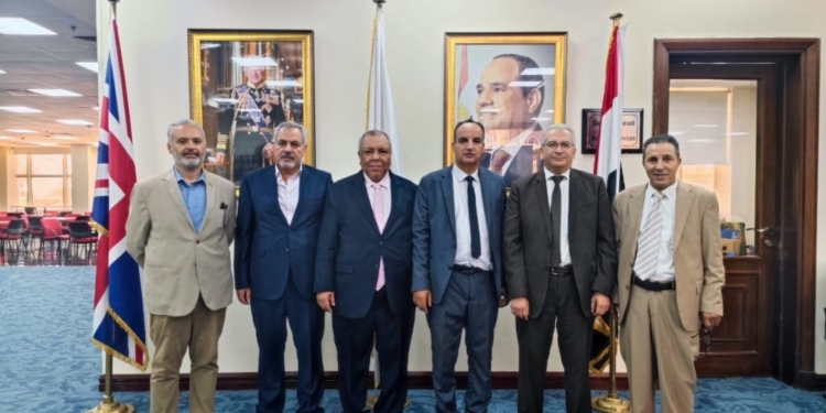 الجامعة البريطانية في مصر تستقبل رئيس جامعة الزيتونة الليبية