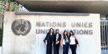 طلاب القانون والعلوم السياسية بفرع جامعة لندن بالعاصمة الإدارية يشاركون في اجتماعات الأمم المتحدة بجنيف.