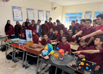 طلاب معهد الكوزن المصري الياباني يبدعون في تنفيذ مجسمات جيولوجية تطبيقًا للعلوم الأساسية