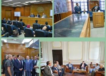  رئيس جامعة القاهرة يلتقي أساتذة وطلاب كلية الحقوق ويتابع أعمال التجديد والتحول الرقمي