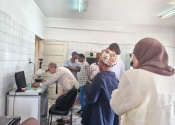 الوفد الافريقى فى مزارع السمك بالقناطر