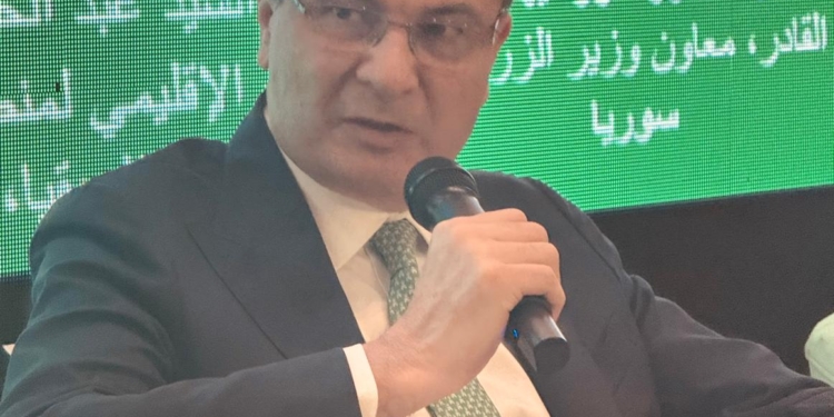 وزير الزراعة د علاء فاروق بمؤتمر الاردن