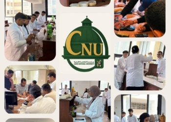 جامعة القاهرة الأهلية تواصل تنفيذ برامجها التدريبية والعملية لطلابها داخل معامل الكيمياء والفيزياء بكلية الهندسة بالشيخ زايد