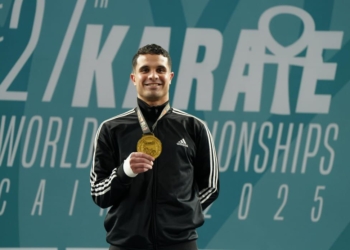 الطالب يوسف بدوي بهندسة عين شمس يتوج بطلاً للعالم في الكاراتيه للمرة الثالثة على التوالي
