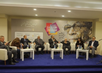 د ايمان رفعت المحجوب بجوار د مصطفى الفقى