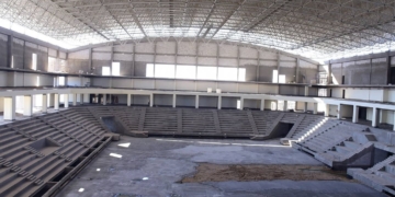 البدء في التشطيبات النهائية لصالة الألعاب الرياضية الدولية بجامعة سوهاج