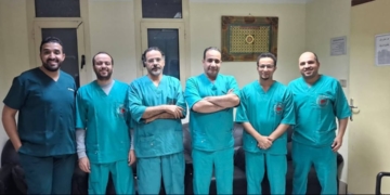 كتيبة اطباء معهد الكبد القومى بالمنوفية وانجاز جديد