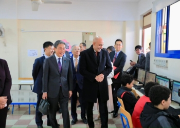 رسالة رئاسية لأسرة شينزو آبي خلال زيارة وزير التعليم ونظيره الياباني