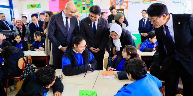 وزير التعليم يصطحب نظيره الياباني لتفقد المدرسة المصرية اليابانية بالقاهرة الجديدة