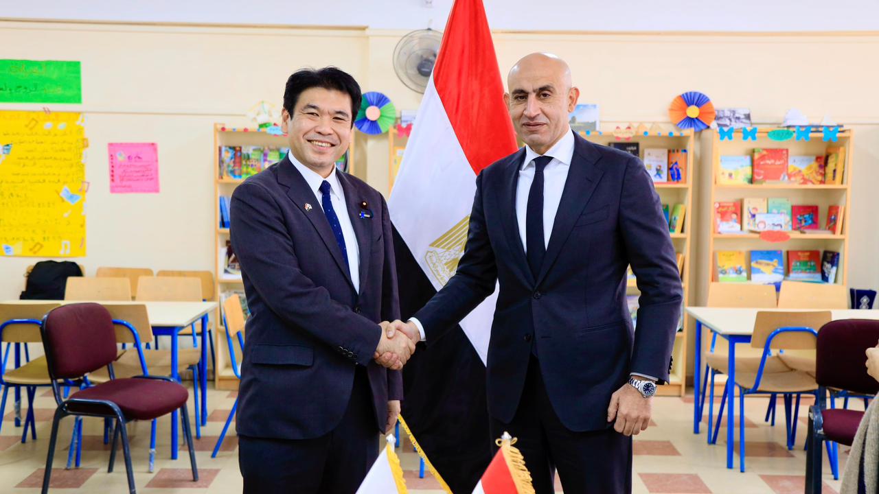 وزير التعليم يصطحب نظيره الياباني لتفقد المدرسة المصرية اليابانية بالقاهرة الجديدة