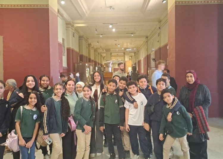 المتحف المصري بالقاهرة يستقبل أولى الرحلات المدرسية مع انطلاق الترم الثاني