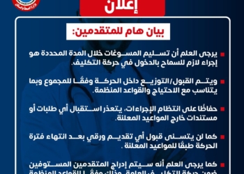 تكليف دفعة 2023.. المستندات المطلوبة  وطريقة التقديم