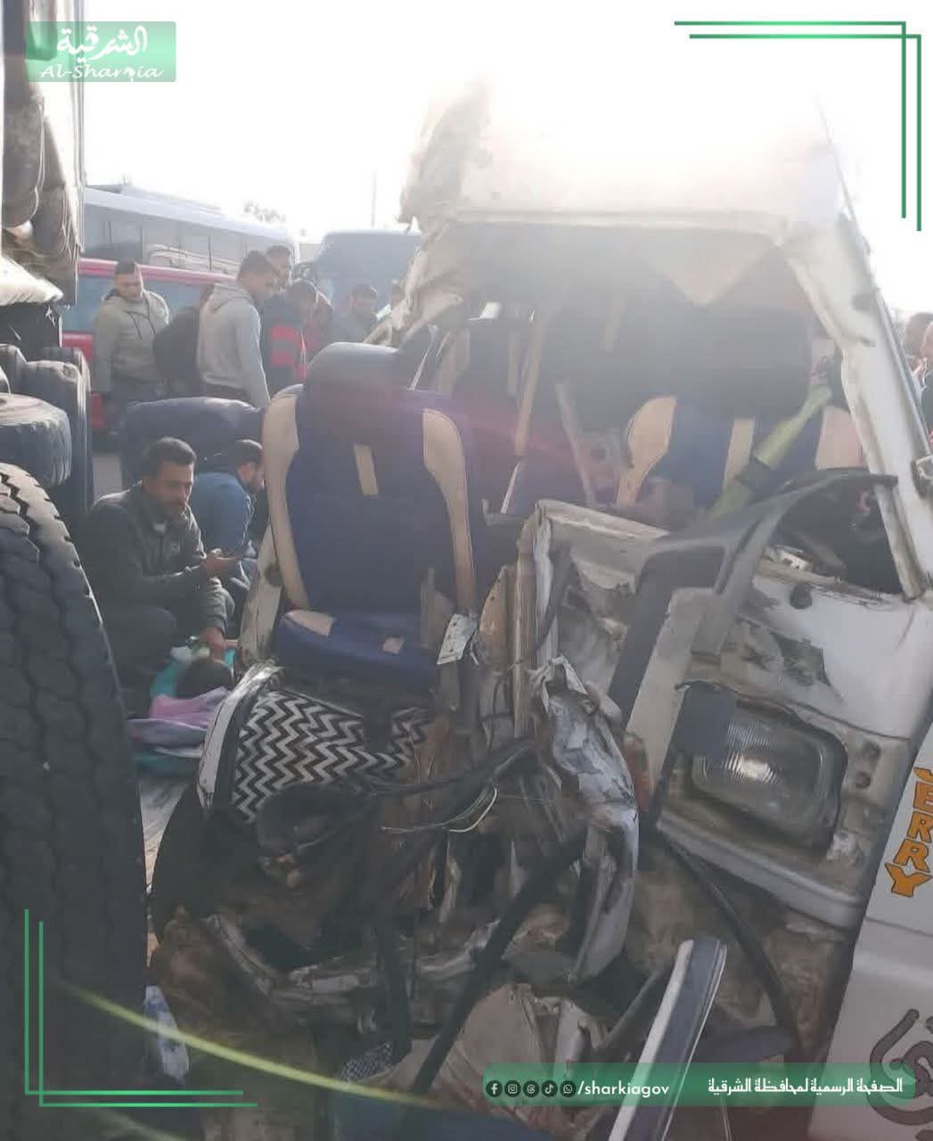 محافظ الشرقية يزور طلاب مدرسة «صن رايز» المصابين بحادث تصادم