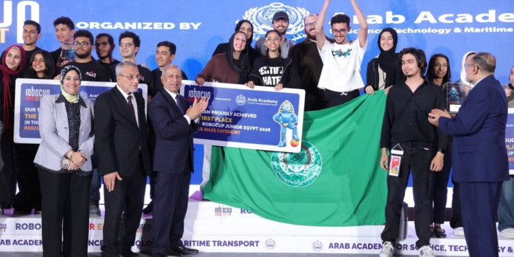 الأكاديمية العربية تختتم فعاليات مسابقة “RoboCup Junior” بمدينة العلمين الجديدة