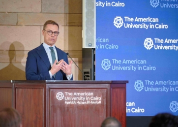 رئيس فنلندا يتناول التحولات في ديناميكيات القوة العالمية  بالجامعة الأمريكية بالقاهرة