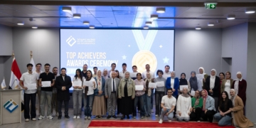  جامعة مصر للمعلوماتية تكرم 72 من الطلاب المتفوقين واحتضان 12 طالبة قطعت الوكالة الامريكية للتنمية منحهم