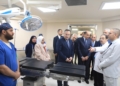 وزير التعليم العالى فى مستشفى الاطفال بالمنيا
