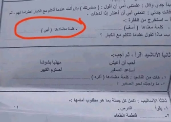  سؤال “مضاد أبي”  يثير أزمة بالامتحانات الشهر.. وخبير: يكشف أزمة في اختيار واضعي الأسئلة